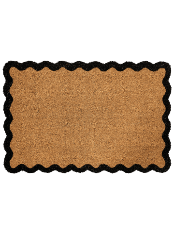 Beliani Fußmatte PINATUBO in /Schwarz - (W) 60 x (L) 90 cm