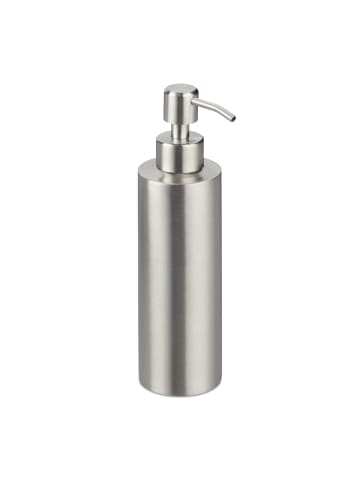 relaxdays 2 x Seifenspender in Silber - 300 ml