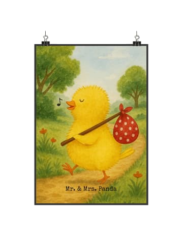 Mr. & Mrs. Panda Poster Küken Wander Design ohne Spruch in Weiß