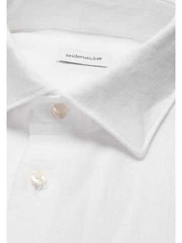 Seidensticker Leinenhemd Shaped in Weiß