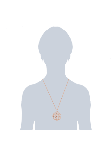 Lulu & Jane Halskette Metall-Legierung verziert mit Kristallen von Swarovski® in roségold