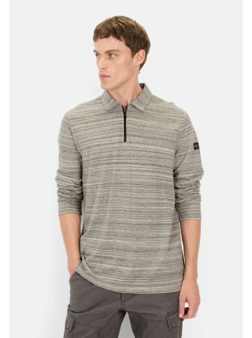 Camel Active Langarm Poloshirt mit Cooling Effekt in Creme