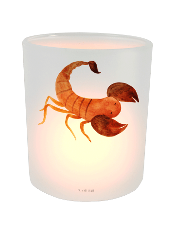 Mr. & Mrs. Panda Kerzenhalter Sternzeichen Skorpion Classic mit ... in Transparent