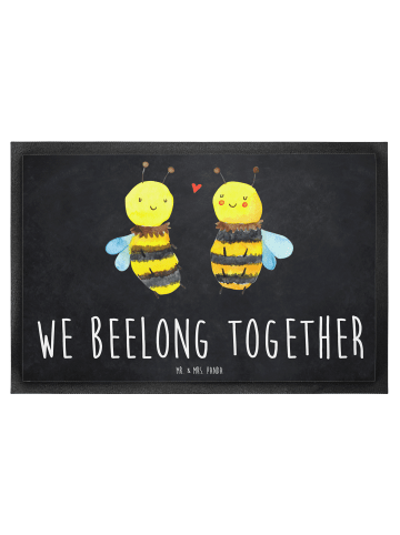 Mr. & Mrs. Panda Abtreter Biene Verliebt mit Spruch in Kreidetafel