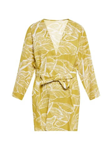 Albee Women Kimono in Gelb Wollweiss