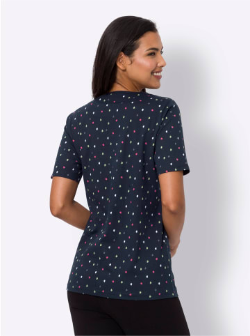 Sieh an! Freizeitshirt in marine-bedruckt