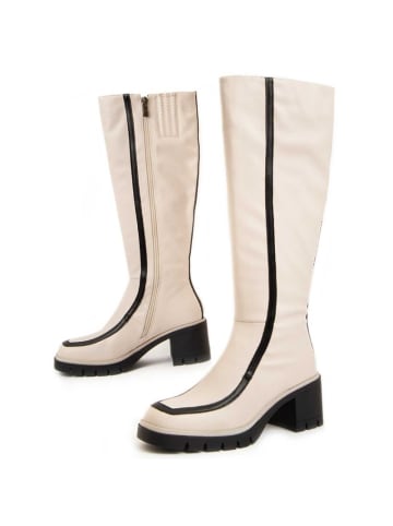 Montevita Stiefel Heel Boot Linne in Weiß