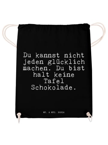 Mr. & Mrs. Panda Jutebeutel Du kannst nicht jeden... mit Spruch in Schwarz