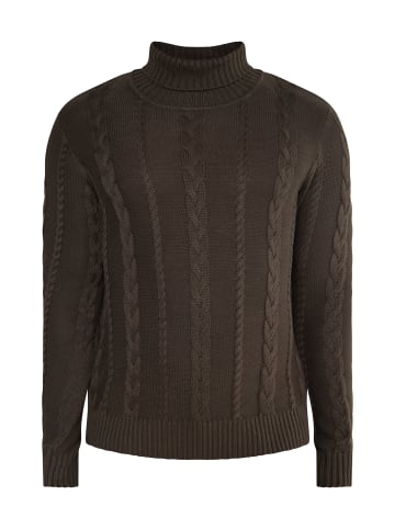 DreiMaster Vintage Rollkragenpullover in Dunkeloliv