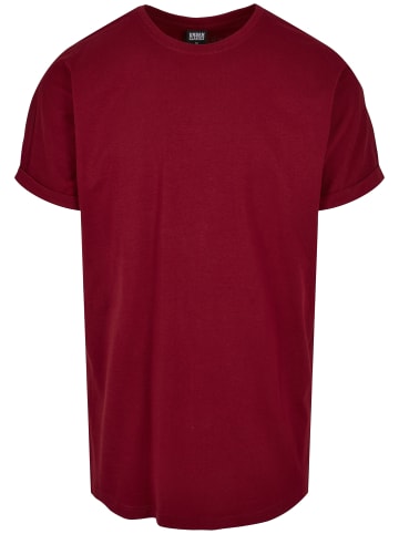 Urban Classics Urban Classics Herren Long Shaped Turnup Tee in brickred