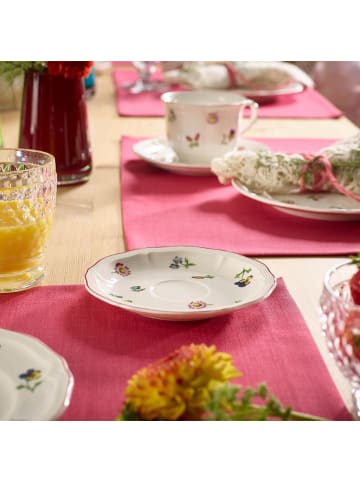 Villeroy & Boch 6er Set Kaffeeuntertassen Petite Fleur ø 14,5 cm weiß in weiß