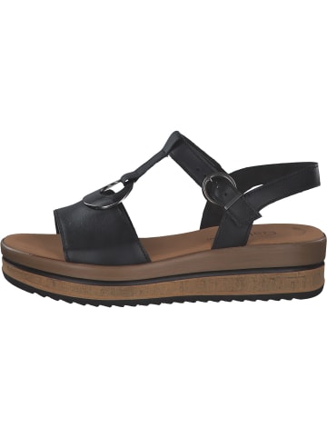 Gabor Keilsandaletten in schwarz(altsilber)