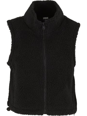 Urban Classics Urban Classics Ladies Short Sherpa Vest in black