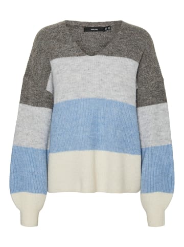 Vero Moda Strickpullover in Medium Grey Melange