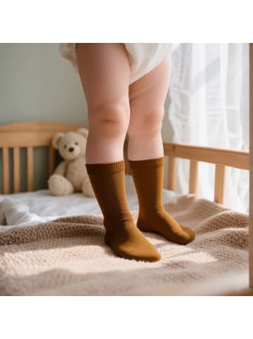 Yalion 12er-Set Yalion Baby Stoppersocken, Baumwolle, rutschfest, dunkelblau