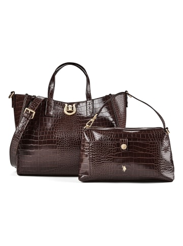 U.S. Polo Assn. Middleton Shopper Tasche 33 cm crocco brown