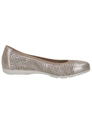 Caprice Ballerina in TAUPE METALLIC