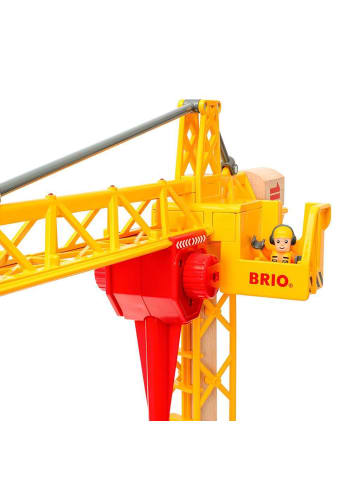 Brio Aktionsspiel BRIO World - Großer Baukran mit Licht Ab 3 Jahre in bunt