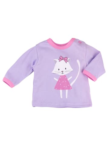 Baby Sweets Shirt Langarm Sweet Kitty in lila