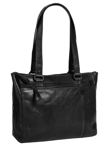 SPIKES & SPARROW Shopper in schwarz