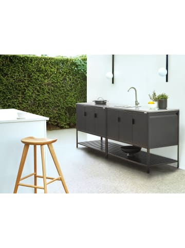 Beliani 1er-Set Gartenküche MAENZA in Schwarz