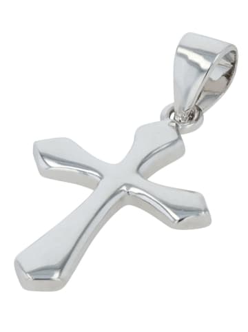 Adeliás Damen Anhänger Kreuz aus 925 Silber in silber