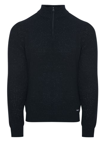 Threadbare Strickjacke Lawson in Jet Black / Unbleached Twist