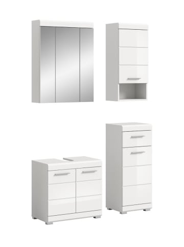 ebuy24 Badmöbelset Scout Weiß 112 x 34 cm