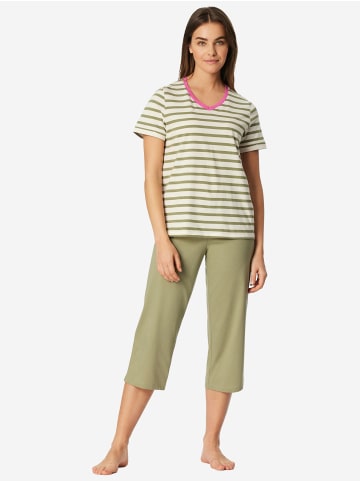 Schiesser Pyjama Casual Essentials in linde