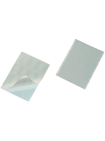 Durable Selbstklebetasche Pocketfix 93x62mm transparent Packung mit 100 Stück
