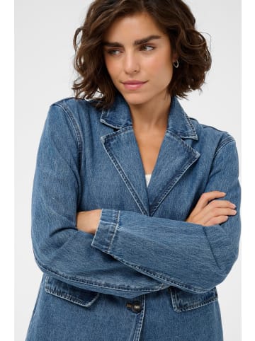 Kaffe Blazer KAklara Loose fit in Blue Denim