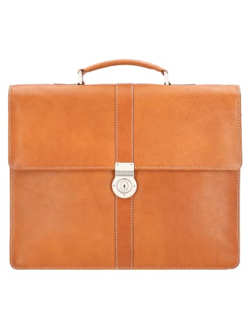 Leonhard Heyden Bergamo Aktentasche Leder 40 cm Laptopfach braun