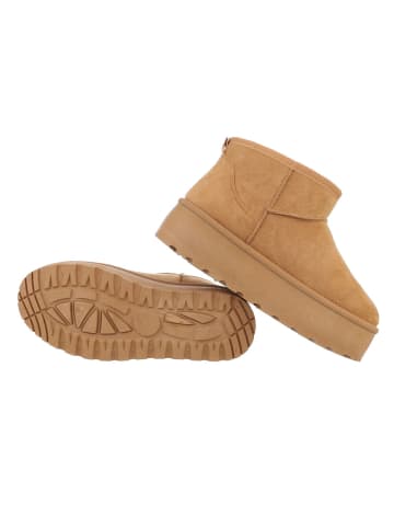 Ital-Design Stiefelette in Camel