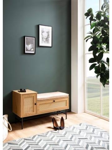 FineBuy Sitzbänk in Braun / Spanplatte / 100x38x60