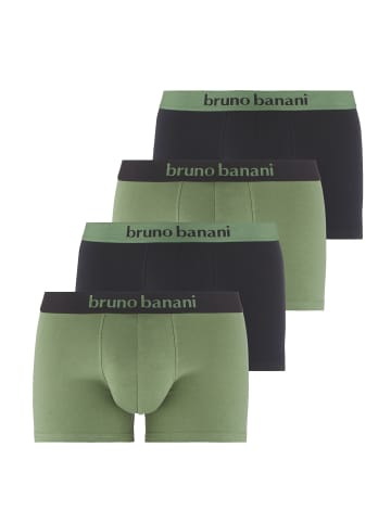 Bruno Banani Retro Short / Pant Flowing in Dillgrün / Schwarz