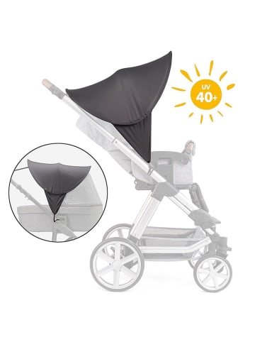 Zamboo Universal Sonnendach für Kinderwagen und Buggy - Dunkelgrau in grau