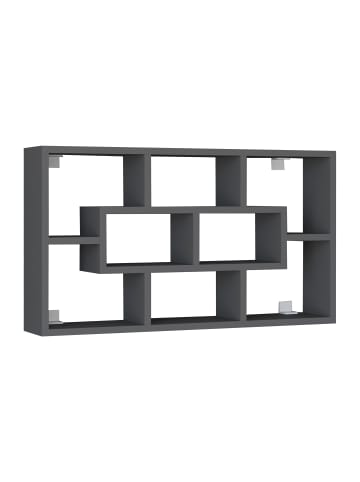 VCM  Holz Wandregal Wandboard Hängeregal Board Opila in Anthrazit