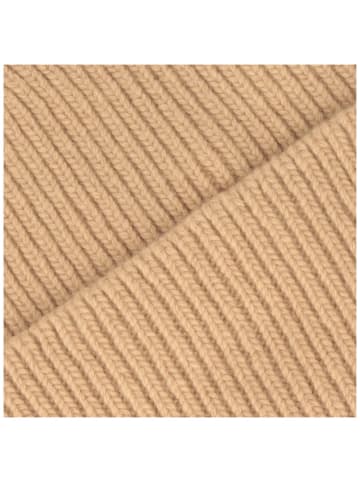 BREITER Strickmütze in beige