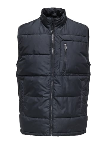 ONLY & SONS Steppweste in Dark Navy