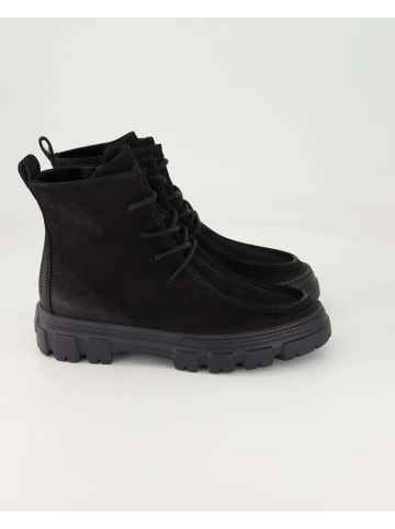Schnürstiefeletten in Schwarz