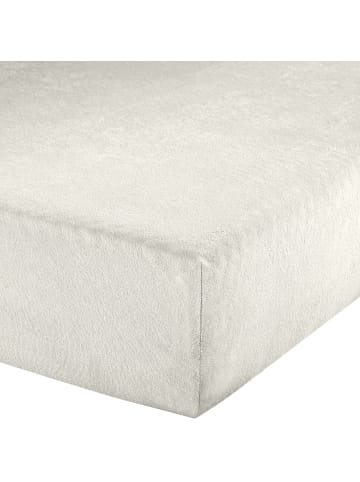 Erwin Müller Frottee Spannbettlaken Erding in wollweiß