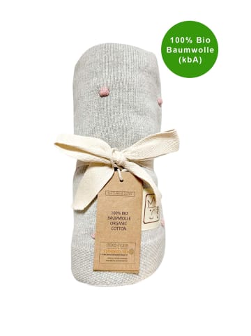 Kaiser Naturfellprodukte Babydecke Strick Knots light grey