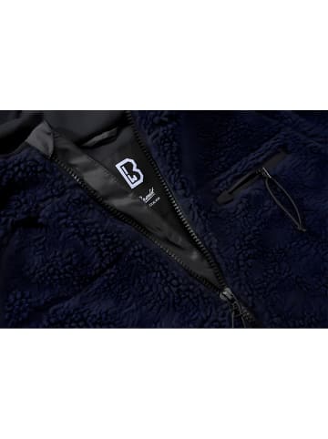 Brandit Fleecejacke/Fleecepullover "Teddyfleece Worker Jacket" in Blau