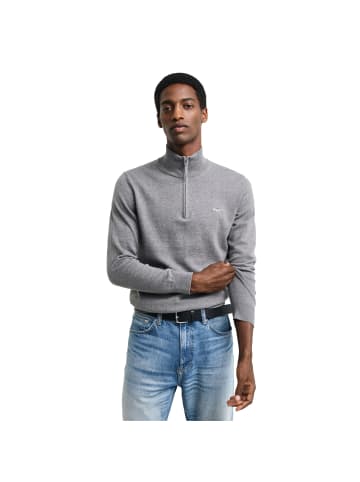 Gant Strickpullover in Grau Melange