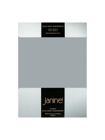 Janine Spannbettlaken Jersey Elastic in platin