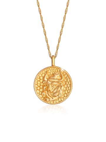Elli Halskette 925 Sterling Silber Sternzeichen, Sternzeichen - Stier in Gold