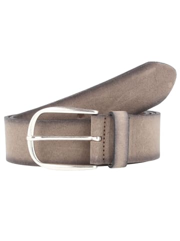 Vanzetti Gürtel Leder in grau-taupe