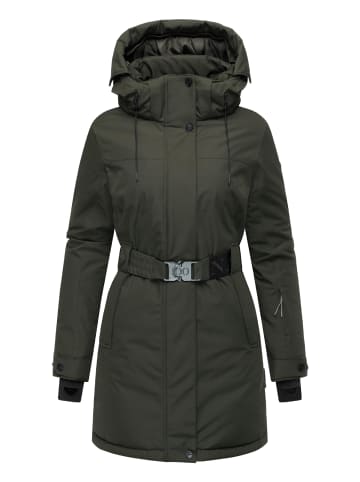 Navahoo Wintermantel Frostkuss 14 in Dark Olive
