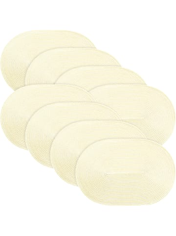 Erwin Müller Tischset 8er-Pack Amadora in taupe