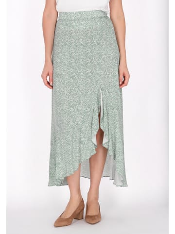 Usha Women Skirt in turquoise white